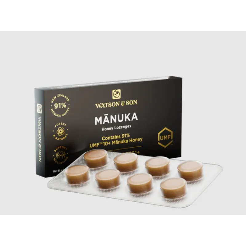 Manukový med Pastilky UMF 10+ (mgo 261+) 8x2,8g Manukový med Pastilky UMF 10+ (mgo 261+) 8x2,8g