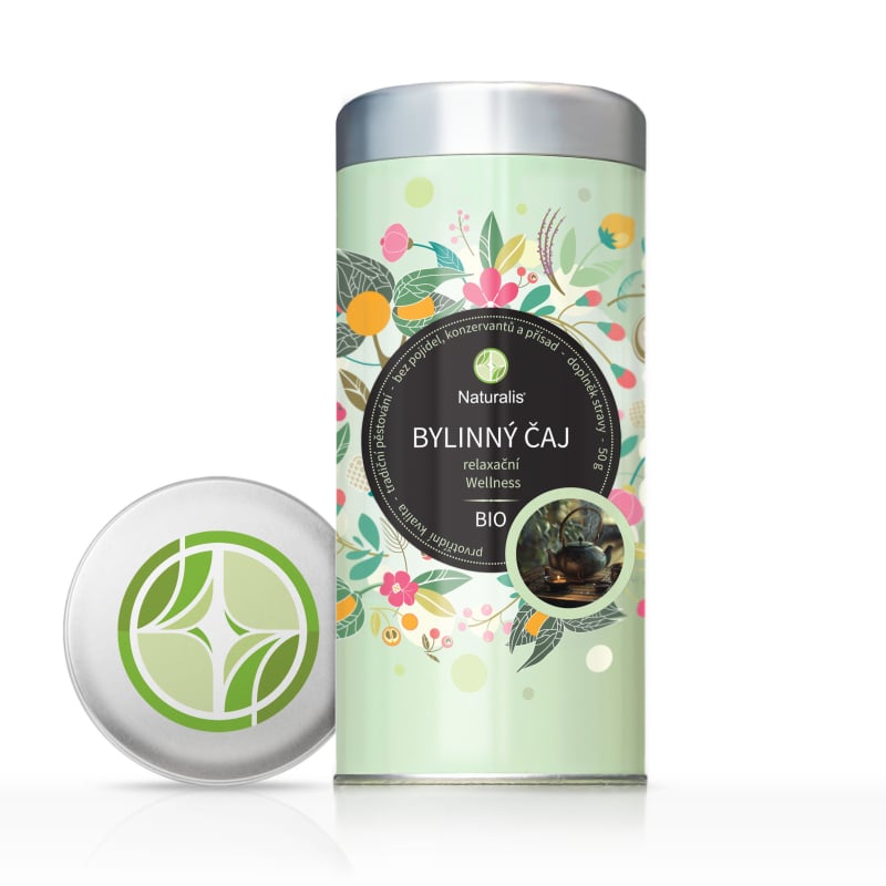Bylinný čaj relaxační (Wellness) Naturalis BIO - 50 g Bylinný čaj relaxační (Wellness) Naturalis BIO - 50 g