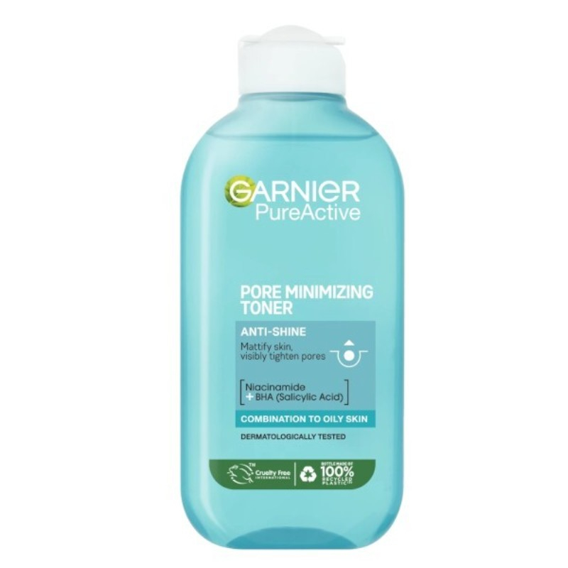 Čisticí tonikum proti lesku a rozšířeným pórům Pure Garnier - 200 ml
