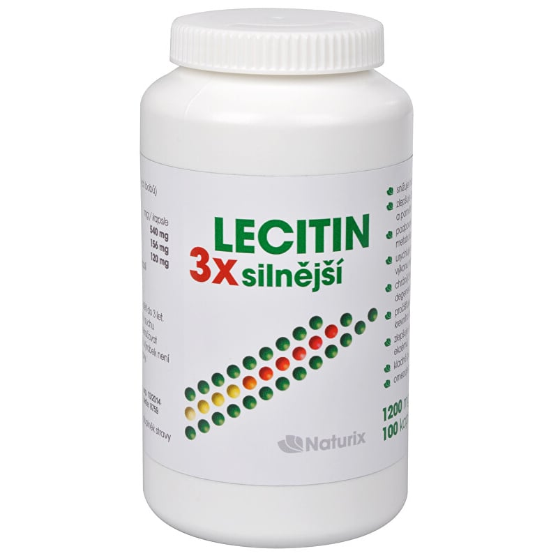 Lecitin 3x silnější Vetrisol - 100 kapslí Lecitin 3x silnější Vetrisol - 100 kapslí