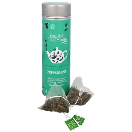Čistá máta BIO 15 pyramidek v plechovce English Tea Shop