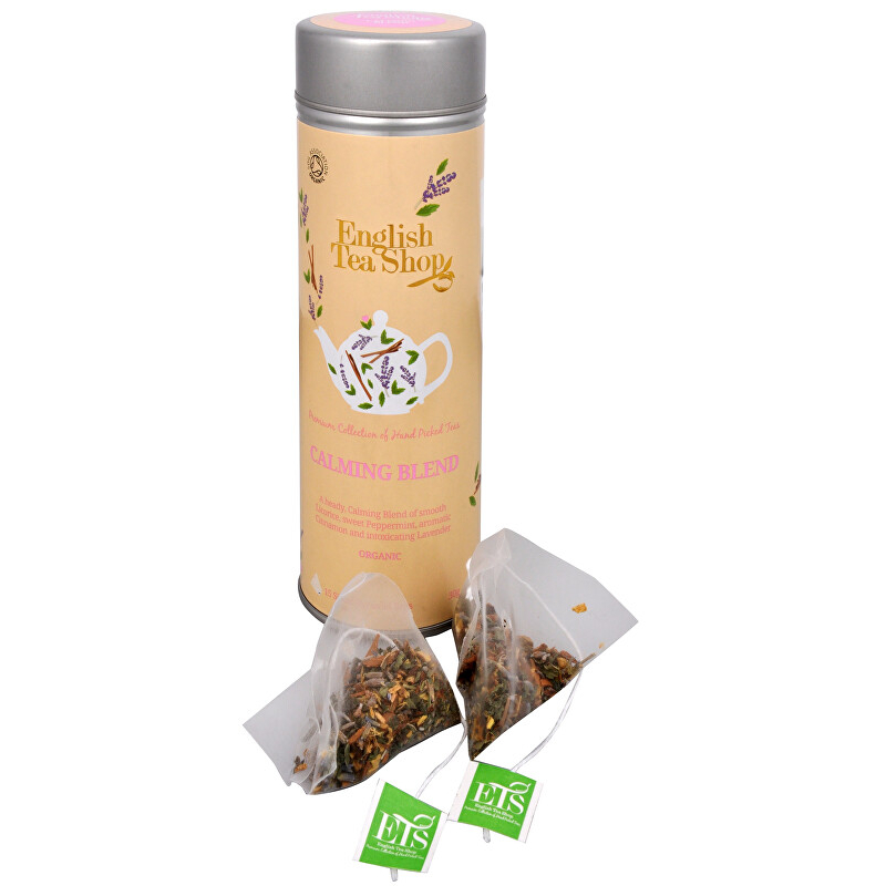 Zklidňující směs 15 pyramidek v plechovce English Tea Shop Zklidňující směs 15 pyramidek v plechovce English Tea Shop