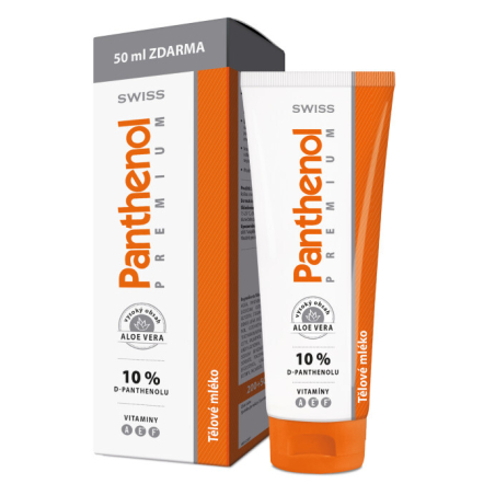 Panthenol 10% Swiss Premium / tělové mléko 200 ml + 50 ml ZDARMA Simply You