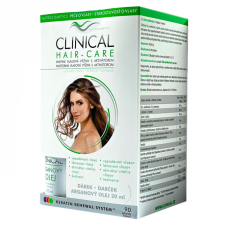 Hair-care 90 tobolek + Arganový olej Clinical - 20 ml