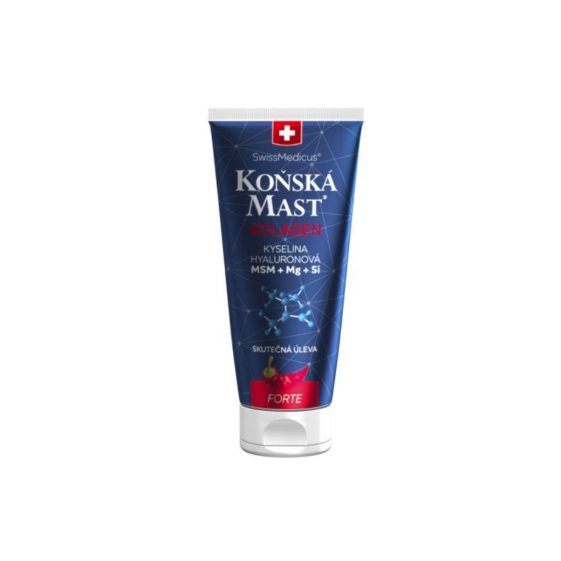 Koňská mast s mořským kolagenem forte hřejivá Herbamedicus - 200 ml