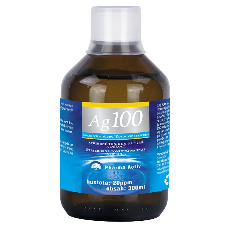Koloidní stříbro Ag 100 (20ppm) Pharma Activ - 300 ml Koloidní stříbro Ag 100 (20ppm) Pharma Activ - 300 ml