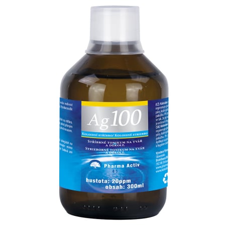 Koloidní stříbro Ag 100 (20ppm) Pharma Activ - 300 ml