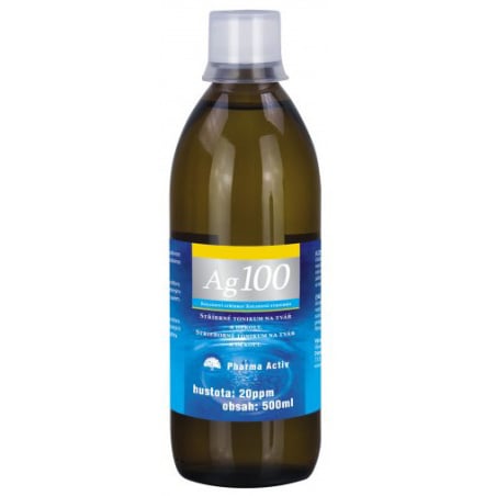 Koloidní stříbro Ag 100 (20ppm) Pharma Activ - 500 ml