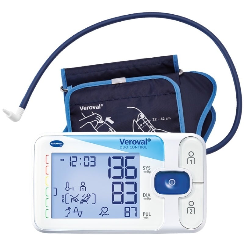Digitální tlakoměr duo control s Comfort Air manžetou M 22 / 32 cm Veroval - 22 - 32 cm Digitální tlakoměr duo control s Comfort Air manžetou M 22 / 32 cm Veroval - 22 - 32 cm