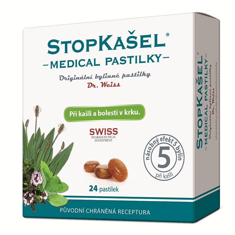 StopKašel Medical pastilky Dr. Weiss Simply You - 24 pastilek StopKašel Medical pastilky Dr. Weiss Simply You - 24 pastilek