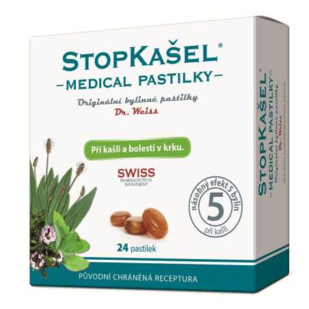 StopKašel Medical pastilky Dr. Weiss Simply You - 24 pastilek