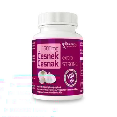 Česnek extra strong 1500 mg Nutricius - 100 tbl.