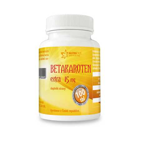 Betakaroten EXTRA 15 mg Nutricius - 100 tbl.