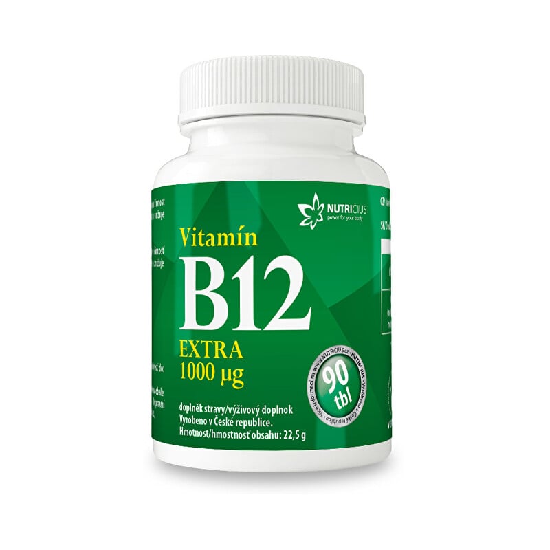 Vitamín B12 EXTRA Nutricius - 90 tbl. Vitamín B12 EXTRA Nutricius - 90 tbl.