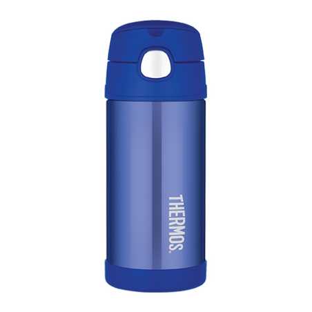 FUNtainer Dětská termoska s brčkem / modrá Thermos - 355 ml