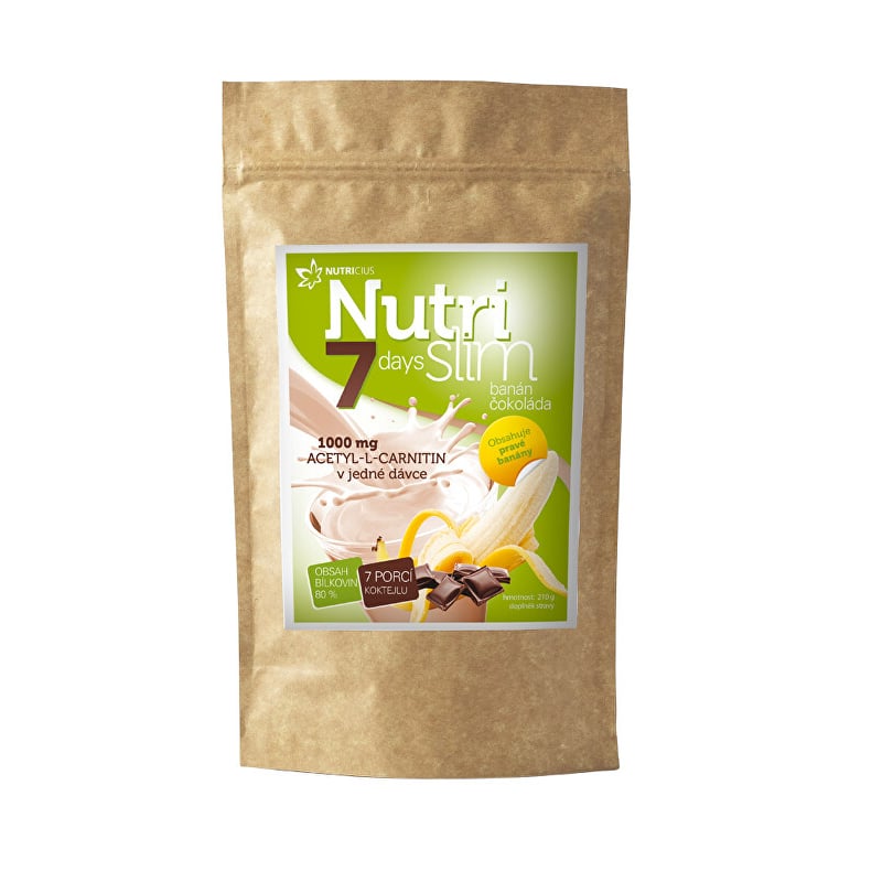 NutriSlim banán / čokoláda Nutricius - 210 g NutriSlim banán / čokoláda Nutricius - 210 g