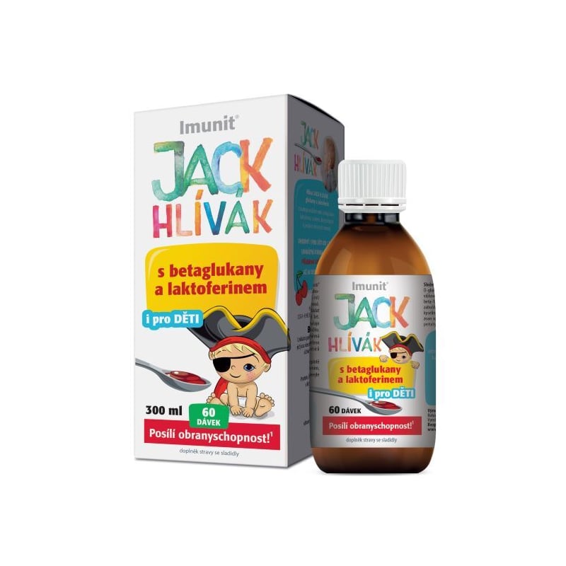 Imunit Jack Hlívák s betaglukany a laktoferinem Simply You - 300 ml Imunit Jack Hlívák s betaglukany a laktoferinem Simply You - 300 ml