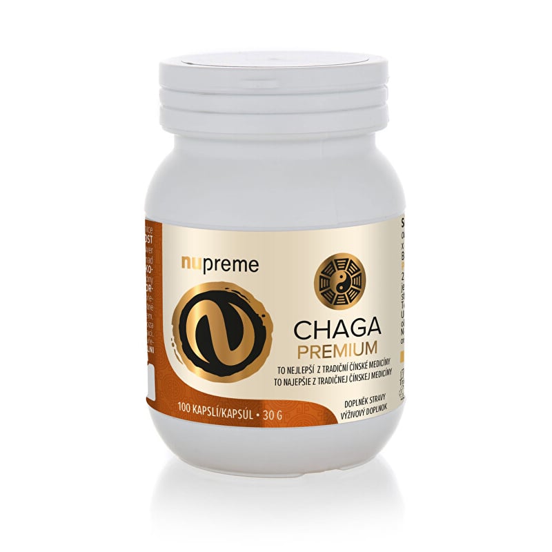 Chaga PREMIUM Nupreme - 100 kapslí Chaga PREMIUM Nupreme - 100 kapslí