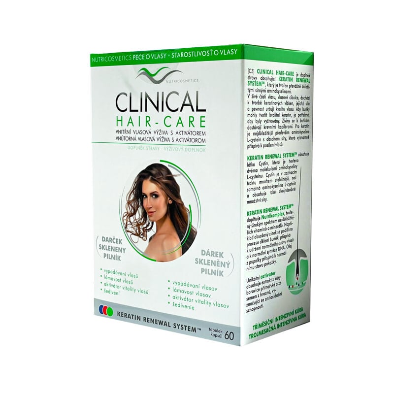 Hair-Care 60 tobolek + skleněný pilník Clinical