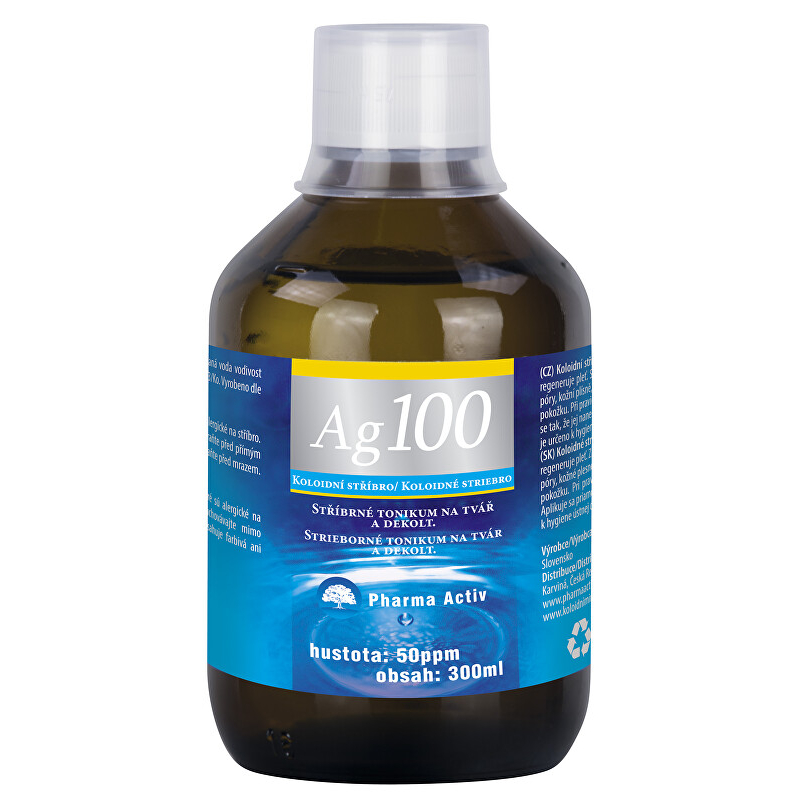 Koloidní stříbro Ag100 (50ppm) Pharma Activ - 300 ml