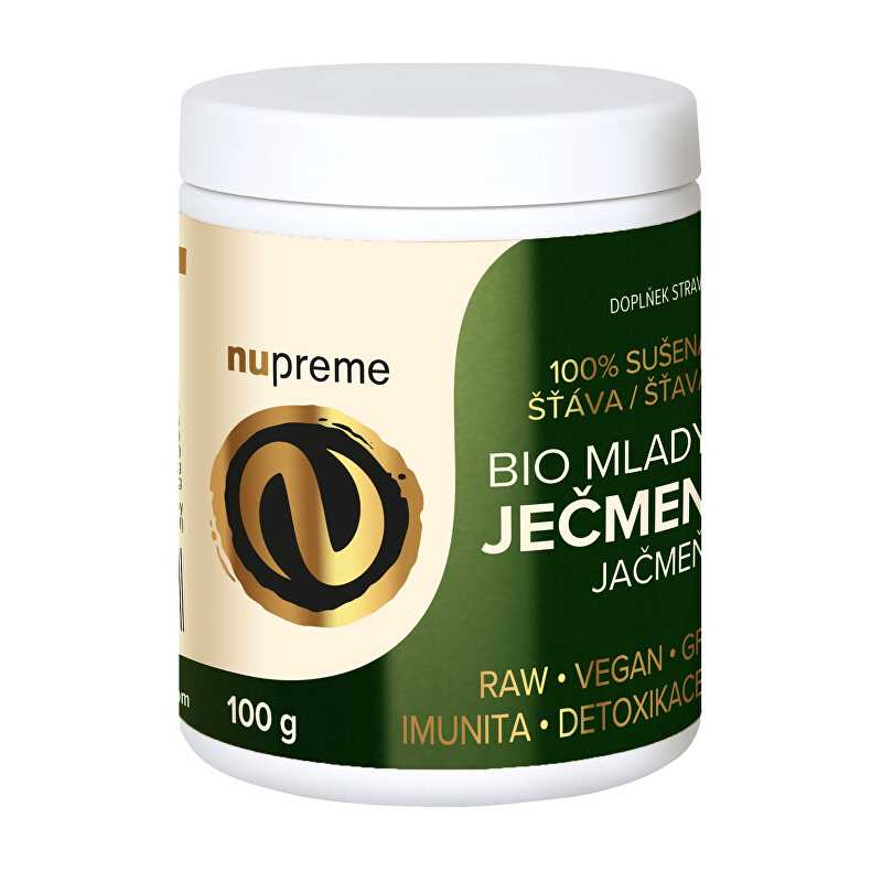 Mladý ječmen premium 100 g BIO Nupreme