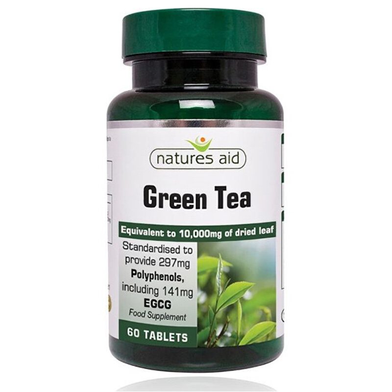 Zelený čaj 10 000 mg / Natures Aid - 60 tablet