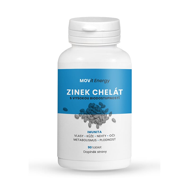 Zinek Chelát 15 mg MOVit Energy - 90 tablet