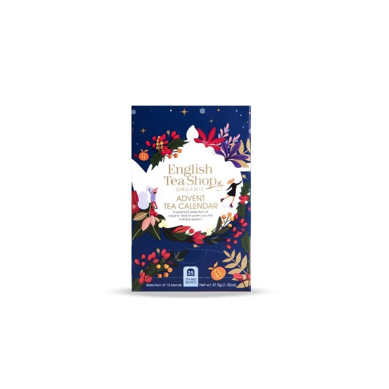 Adventní kalendář Modrá krabička BIO English Tea Shop - 25 sáčků Adventní kalendář Modrá krabička BIO English Tea Shop - 25 sáčků