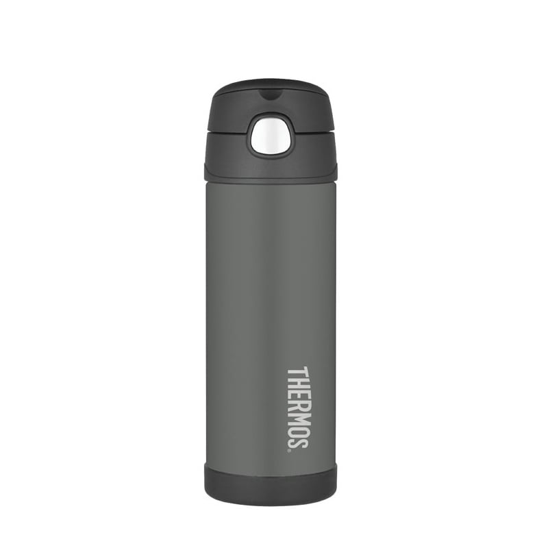 Dětská termoska s brčkem / černá Thermos