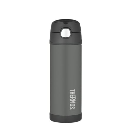 Dětská termoska s brčkem / černá Thermos