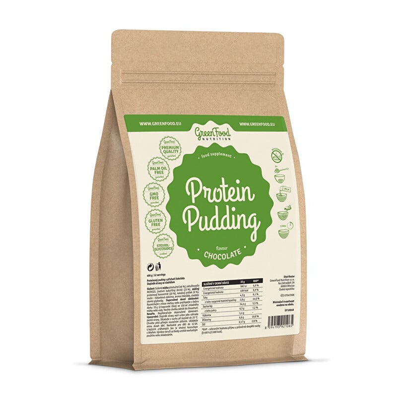 Nutrition Rychlý proteinový dezert vanilka GreenFood - 400 g Nutrition Rychlý proteinový dezert vanilka GreenFood - 400 g