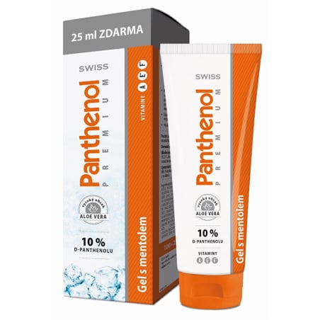 Panthenol 10% Swiss Premium gel s mentolem 100+ Simply You - 25 ml