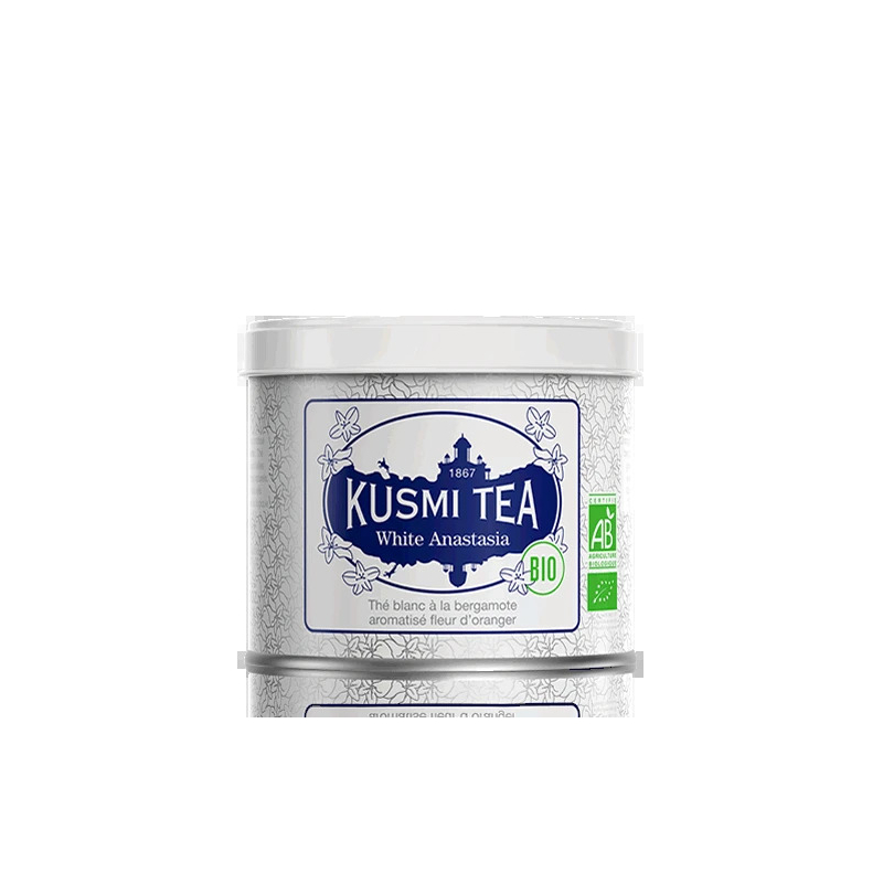 White Anastasia plechová dóza Kusmi Tea - 90 g White Anastasia plechová dóza Kusmi Tea - 90 g