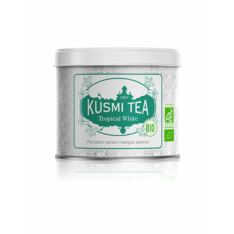Tropical White plechová dóza Kusmi Tea - 90 g Tropical White plechová dóza Kusmi Tea - 90 g