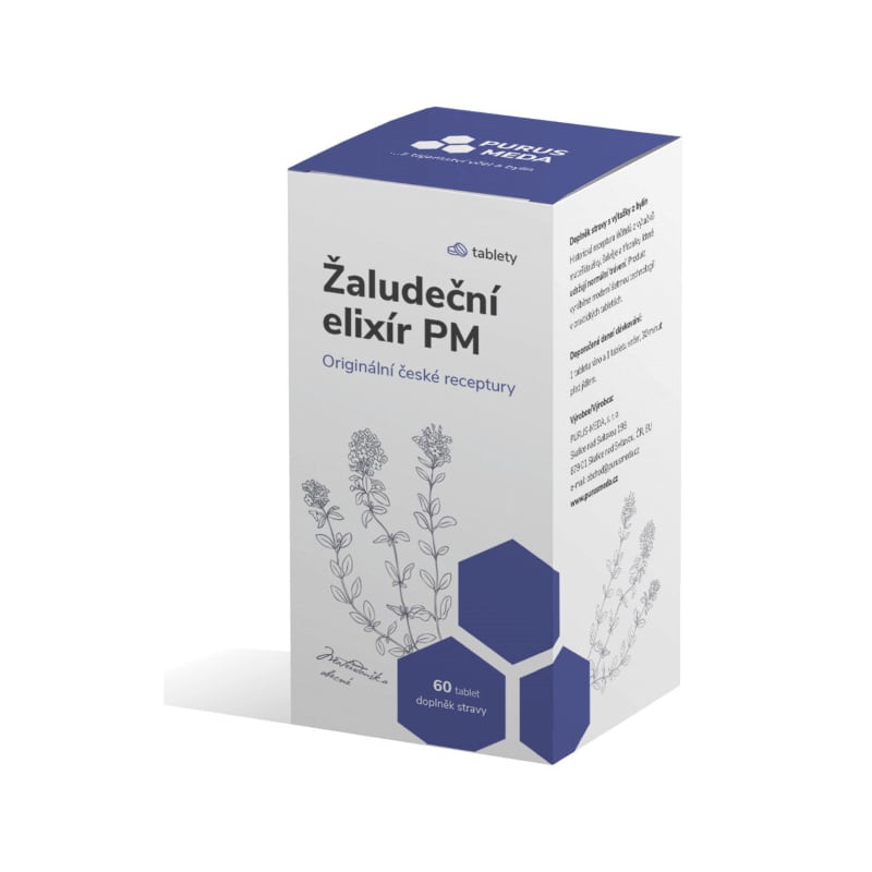Žaludeční elixír PM Purus Meda - 60 tablet Žaludeční elixír PM Purus Meda - 60 tablet