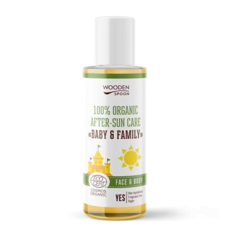 Dětský organický olej po opalování Baby & Family WoodenSpoon - 100 ml