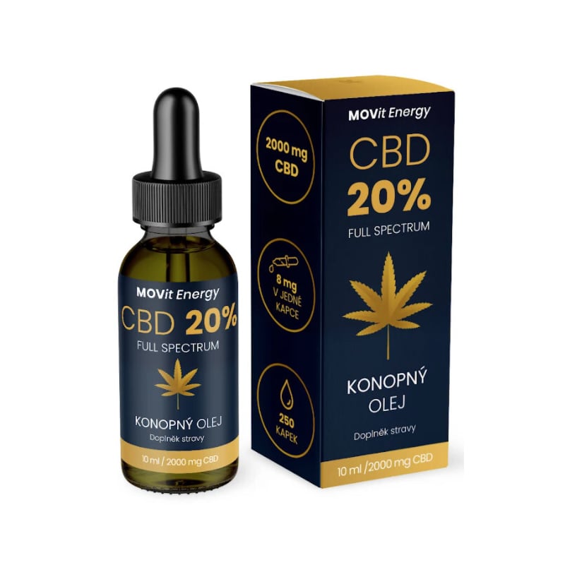 CBD 20% Full Spectrum konopný olej MOVit Energy - 10 ml CBD 20% Full Spectrum konopný olej MOVit Energy - 10 ml
