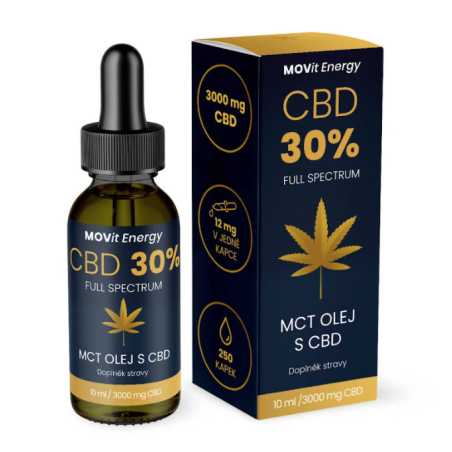 CBD 30% Full Spectrum MCT olej MOVit Energy - 10 ml