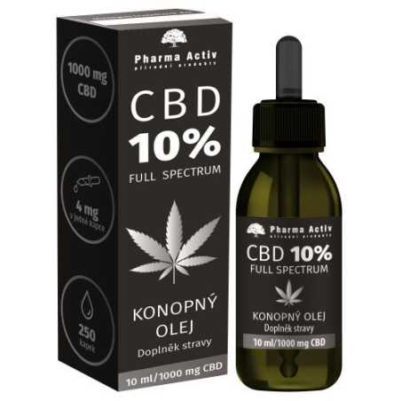 Konopný olej CBD 10% 1000 mg Pharma Activ - 10 ml