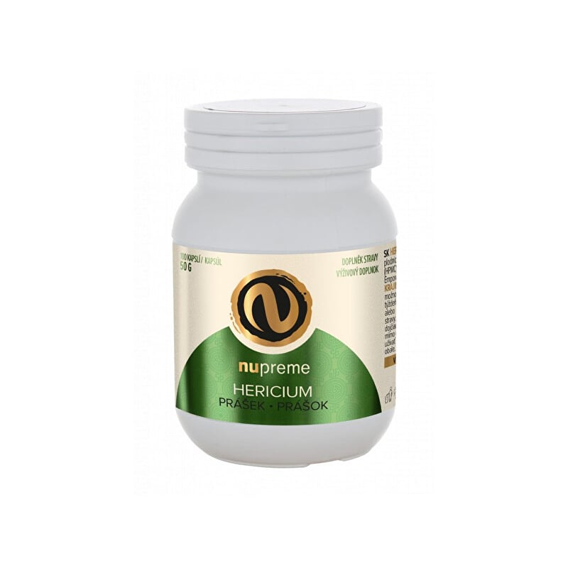 Hericium biomasa Nupreme - 100 kapslí Hericium biomasa Nupreme - 100 kapslí