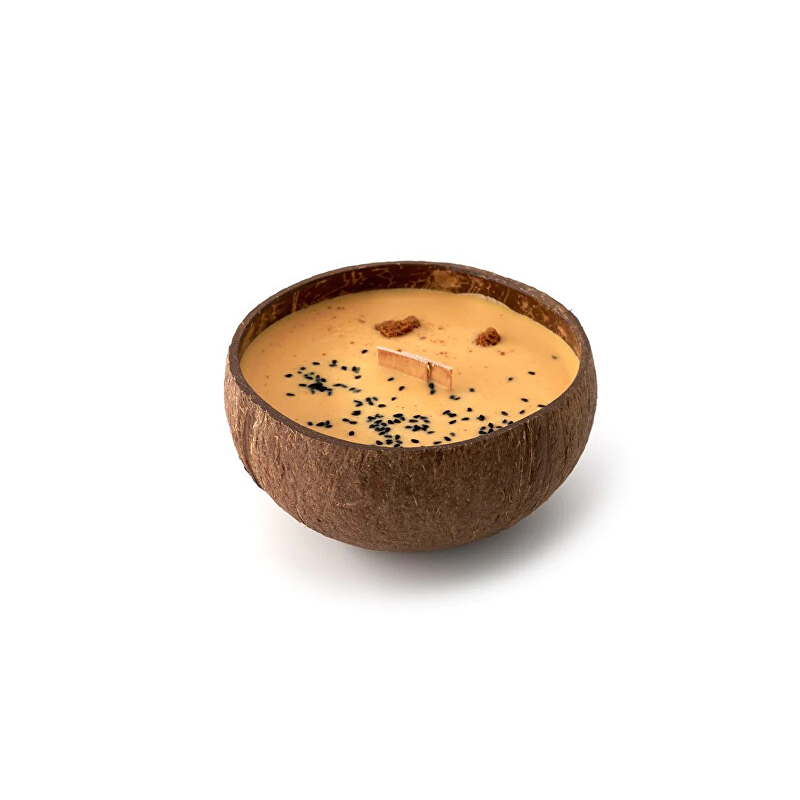 Svíčka v kokosu / vůně Vanilla, caramel Tropikalia Svíčka v kokosu / vůně Vanilla, caramel Tropikalia