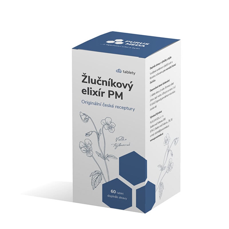 Žlučníkový elixír PM Purus Meda - 60 tablet Žlučníkový elixír PM Purus Meda - 60 tablet