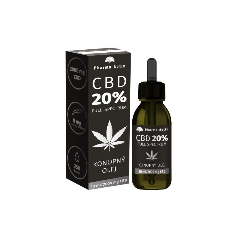 CBD 20 % Full Spectrum konopný olej Pharma Activ - 10 ml