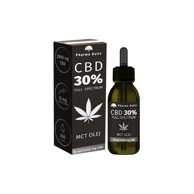 CBD 30% MCT olej 3000 mg Pharma Activ - 10 ml