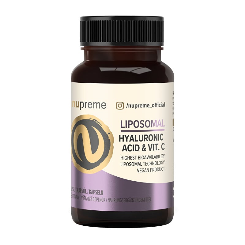 Liposomal kyselina hyaluronová + vitamín C Nupreme - 30 kapslí Liposomal kyselina hyaluronová + vitamín C Nupreme - 30 kapslí