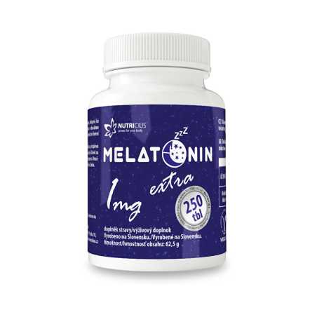 Melatonin extra 1 mg Nutricius - 250 tbl.