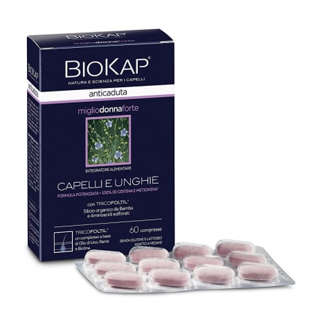 Kapsle proti padání vlasů pro ženy Biokap - 60 ks