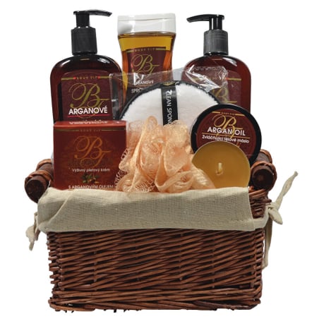 Dárkové balení Argan v proutěném košíku Vivaco