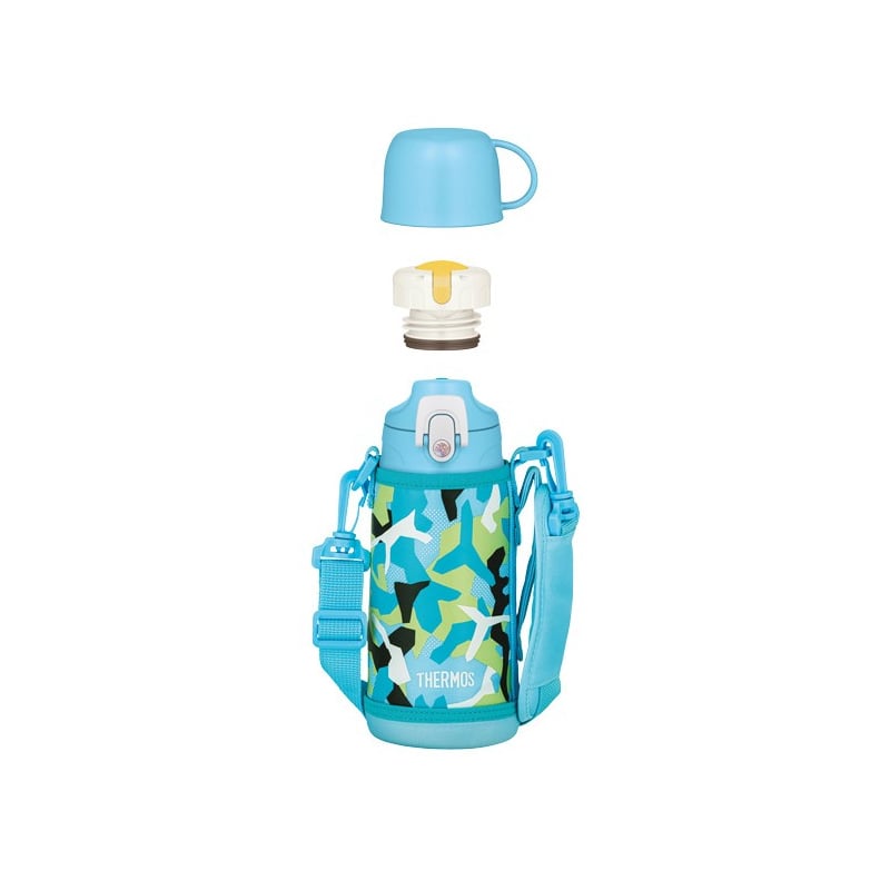 Dětská termoska s dvěma uzávěry / modrá Thermos - 600 ml Dětská termoska s dvěma uzávěry / modrá Thermos - 600 ml