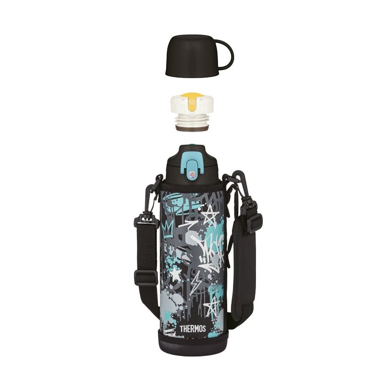 Dětská termoska s dvěma uzávěry / světle modrá Thermos - 1000 ml Dětská termoska s dvěma uzávěry / světle modrá Thermos - 1000 ml